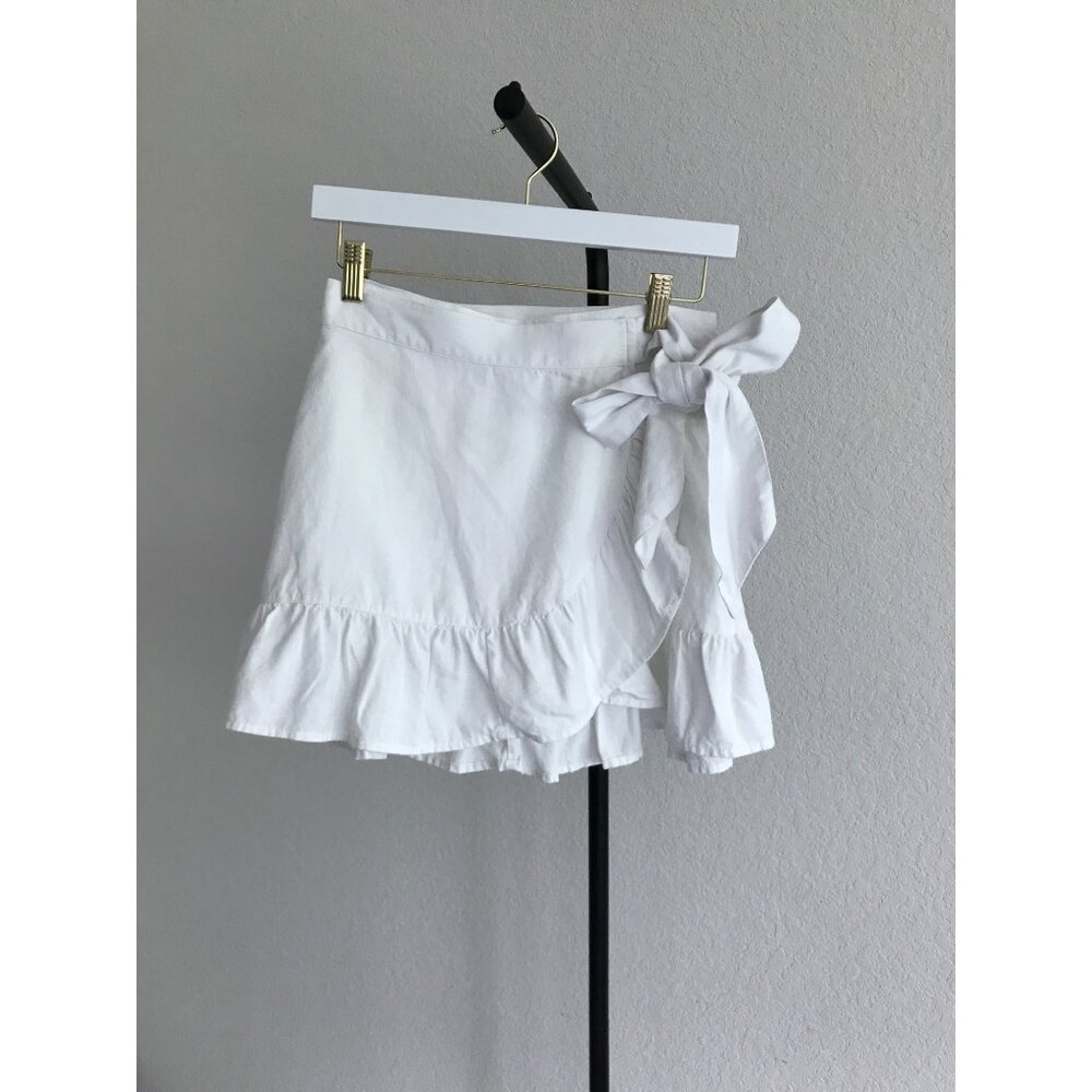 Aerie Wrap Mini Skirt Size XS White